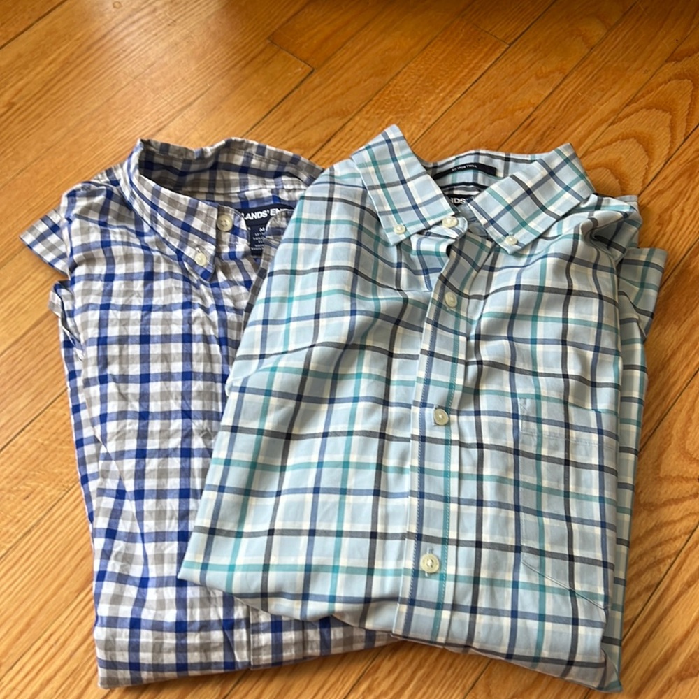 Lands End button down shirts